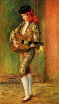 皮埃爾 奧古斯特 雷諾阿 Young Guitarist Standing 皮埃爾 奧古斯特 雷諾阿 Young Guitarist Standing